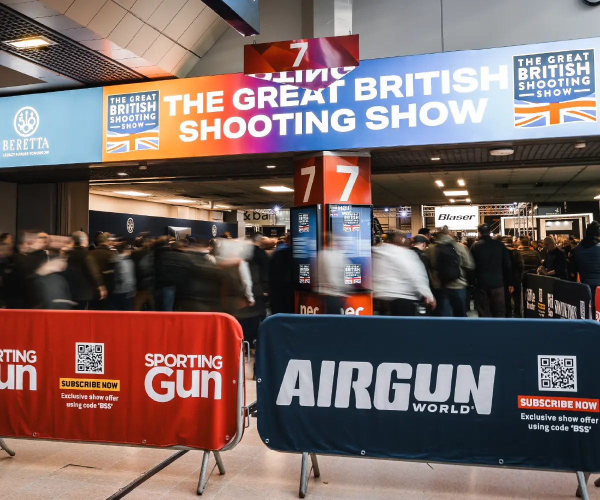 Visitors on the show floor at the Great British Shooting Show