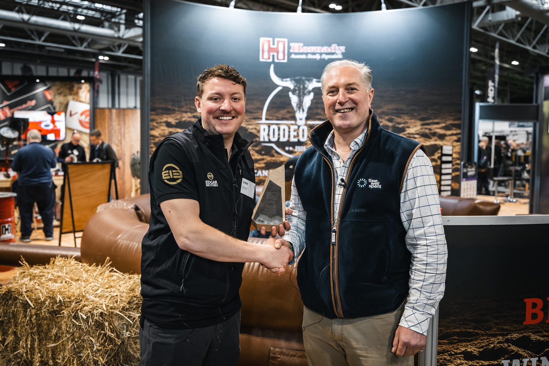 A trophy presented on the Edgar Brothers stand at the British Shooting Show