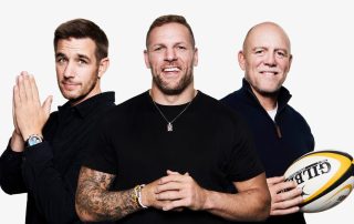 Alex Payne, James Haskell and Mike Tindall of The Good, The Bad and The Rugby podcast