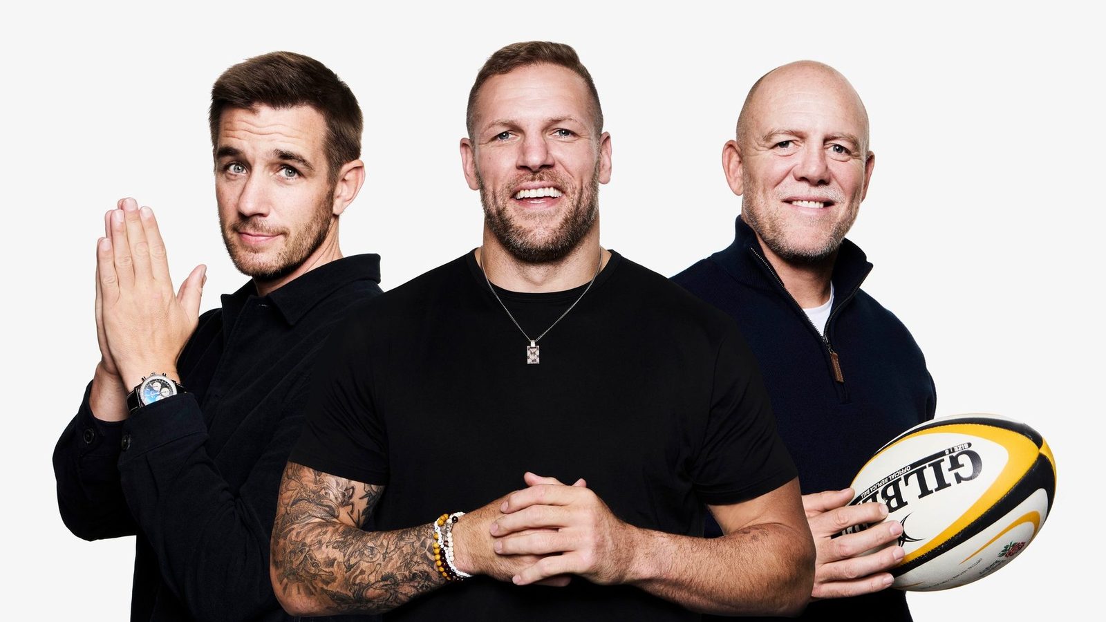 Alex Payne, James Haskell and Mike Tindall of The Good, The Bad and The Rugby podcast